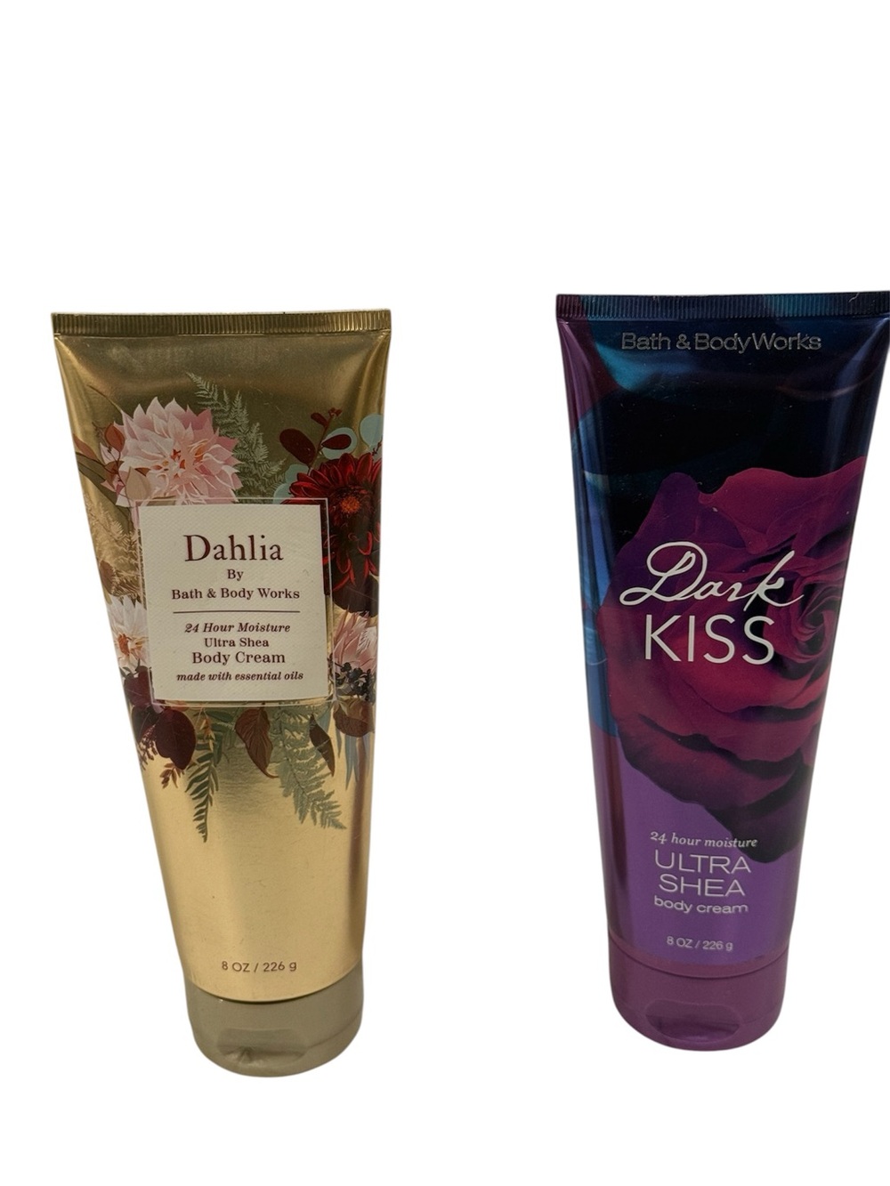 NEW Bath & Body Works Dahlia & Dark Kiss Ultra Shea Body Cream Set